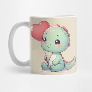 Cute Dinosaur with Balloon Mug